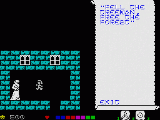 Balachor's Revenge Screenshot 58 (Spectrum 48K/128K)