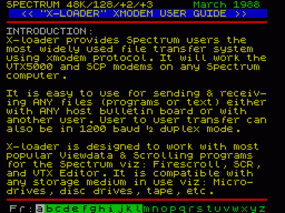 X-Loader Xmodem User Guide Screenshot