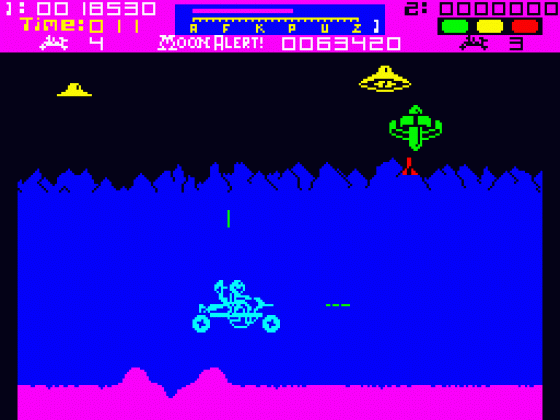 Moon Alert Screenshot 30 (Spectrum 48K)