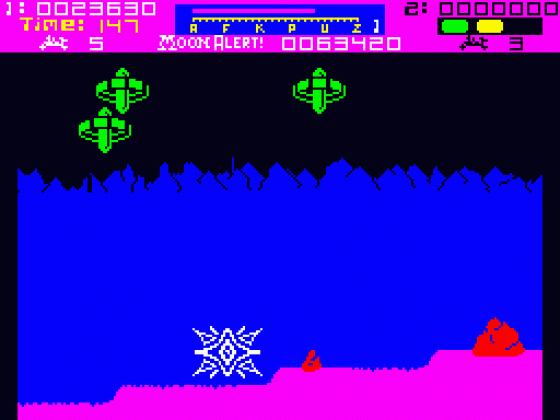 Moon Alert Screenshot 34 (Spectrum 48K)