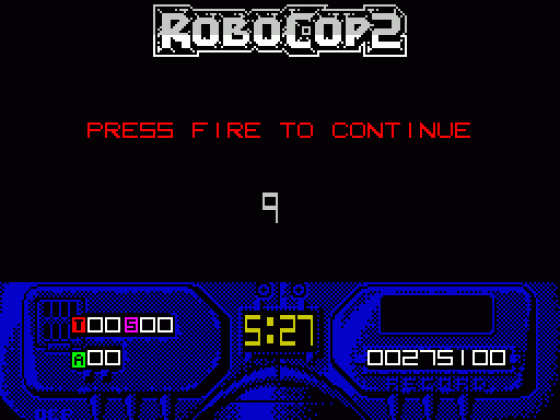 Robocop 2 Screenshot 10 (Spectrum 128K)