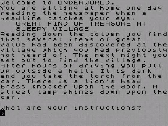 Underworld - The Village Screenshot 1 (Spectrum 48K/128K)