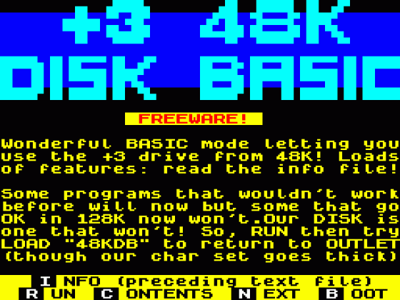 48KDB Screenshot 1 (Spectrum 48K/128K)