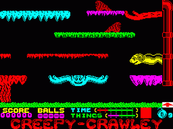 Creepy-Crawley Screenshot 1 (Spectrum 48K)