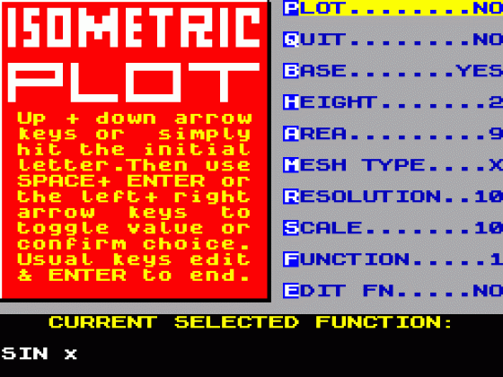 Isometric Plot Screenshot