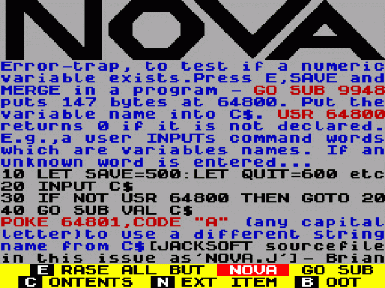 Nova Screenshot