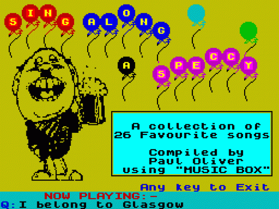 Sing Along a Speccy Screenshot