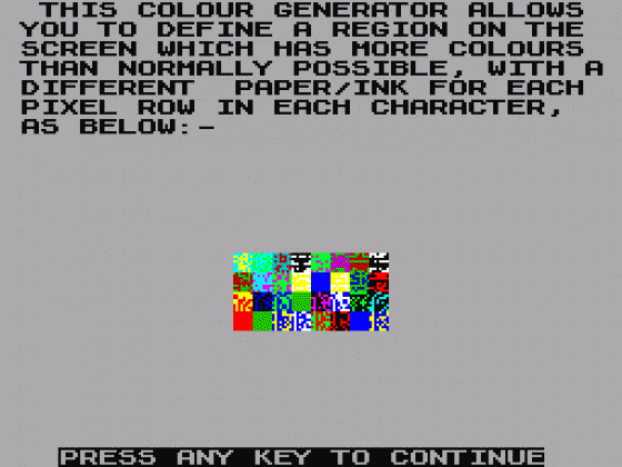 SuperColour Demo Screenshot