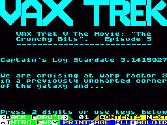 Vax Trek V The Movie: The Crunchy Bits Episode 5 Screenshot