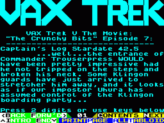 Vax Trek V The Movie: The Crunchy Bits Episode 7 Screenshot