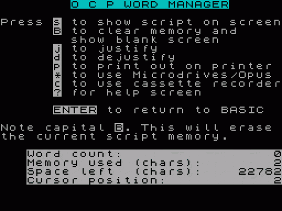 Word Manager Screenshot