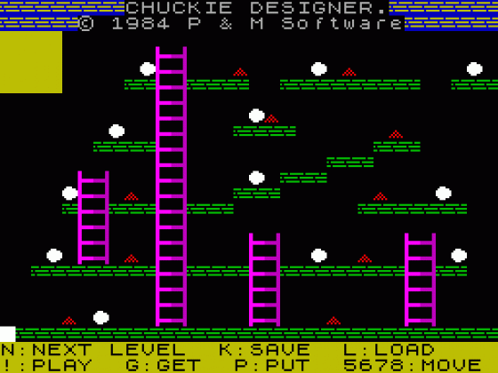 Chuckie Designer Screenshot 1 (Spectrum 48K)