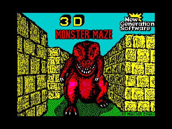 Spectrum 3D Monster Maze Screenshot