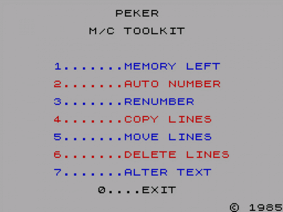 48K Toolkit Screenshot