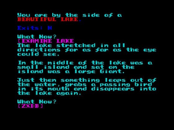 Guarded By Trolls Screenshot 1 (Spectrum 48K)