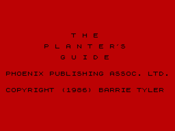 The Planter's Guide