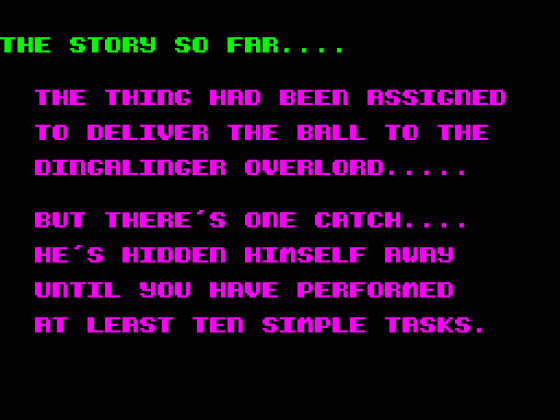 Thing! Screenshot 32 (Spectrum 48K/128K/+2/+3)