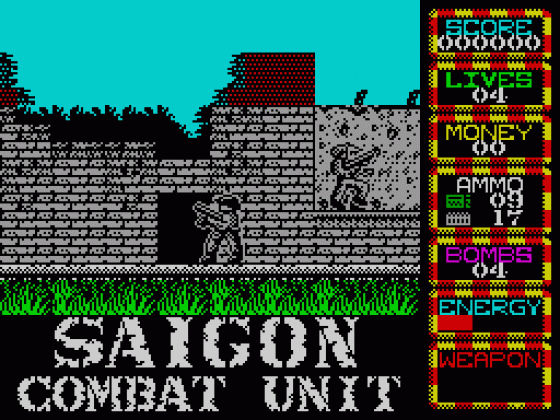 Saigon Combat Unit Screenshot 1 (Spectrum 48K/128K)