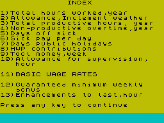 Wage Rate Analysis Screenshot