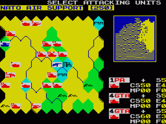 Battlefield Germany Screenshot 1 (Spectrum 48K)