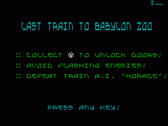 Last Train To Tranz-Central Part 1 Screenshot 10 (Spectrum 48K/128K/+2/+3)