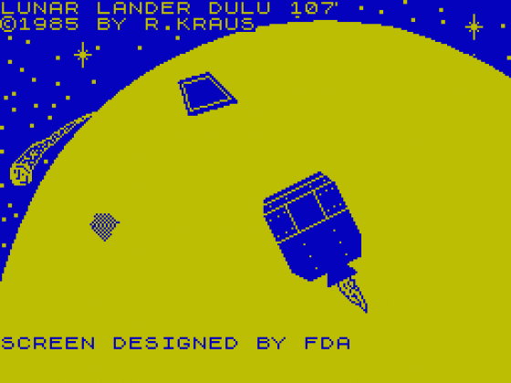 Lunar Lander Dulu 107