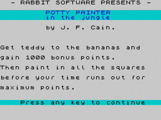 Potty Painter Screenshot 7 (Spectrum 48K)