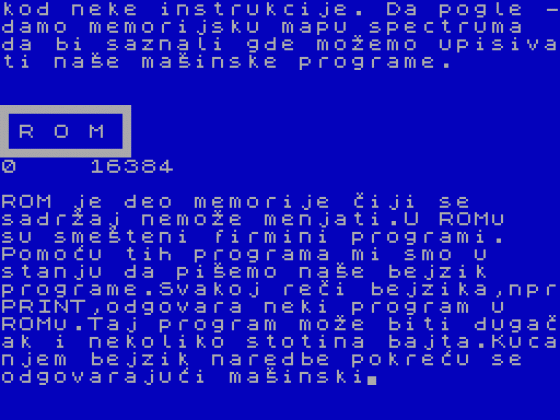 ROM i RAM Screenshot