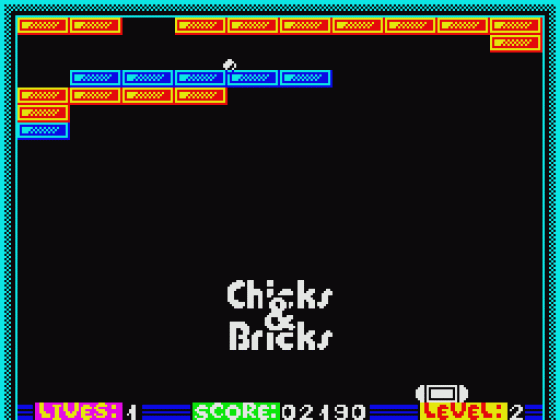 Chicks & Bricks Screenshot 11 (Spectrum 48K/128K/+2/+3)