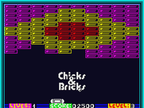Chicks & Bricks Screenshot 17 (Spectrum 48K/128K/+2/+3)