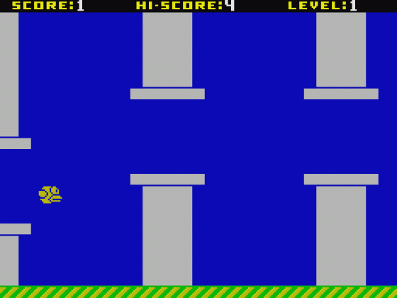 Flappy Bird ZX Screenshot 5 (Spectrum 48K/128K/+2/+3)