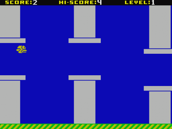 Flappy Bird ZX Screenshot 6 (Spectrum 48K/128K/+2/+3)