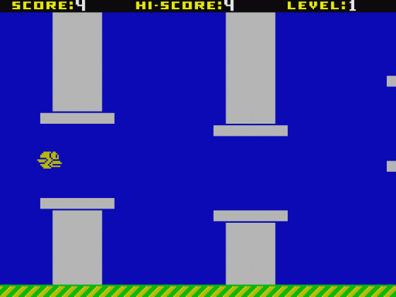 Flappy Bird ZX Screenshot 9 (Spectrum 48K/128K/+2/+3)