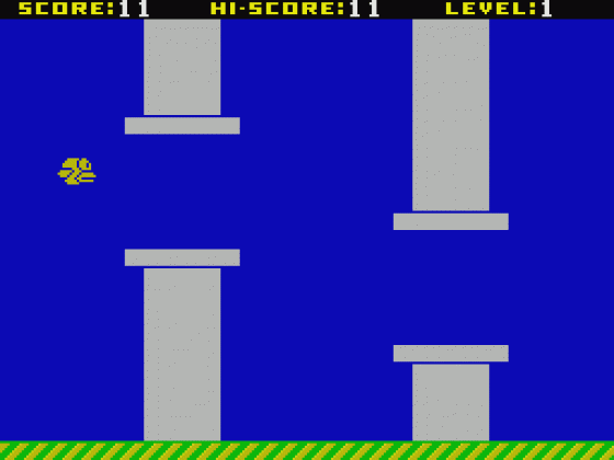 Flappy Bird ZX Screenshot 11 (Spectrum 48K/128K/+2/+3)