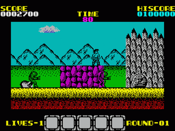 Rygur Screenshot 11 (Spectrum 48K/128K/+2/+3)