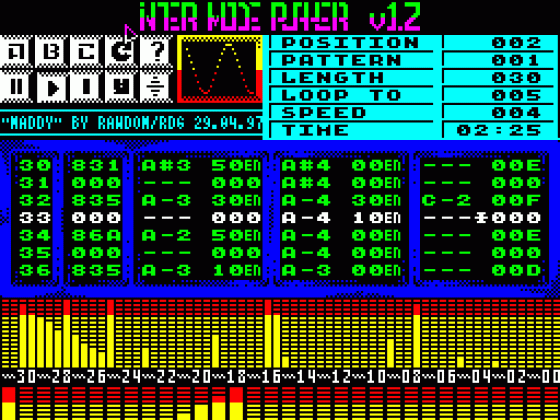 Inter Mode Player Screenshot 1 (Spectrum 48K)
