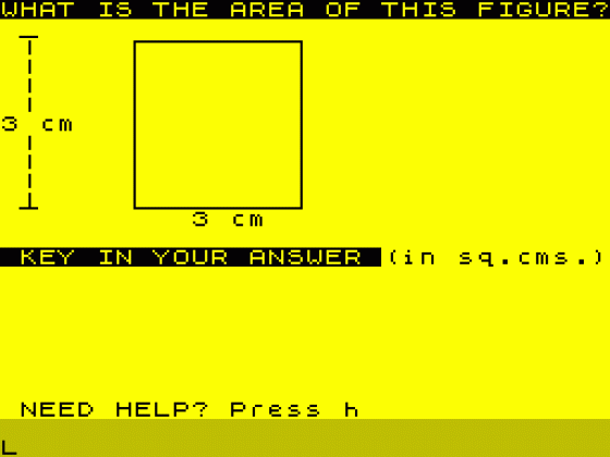 Intermediate Maths 2 Screenshot 1 (Spectrum 48K)