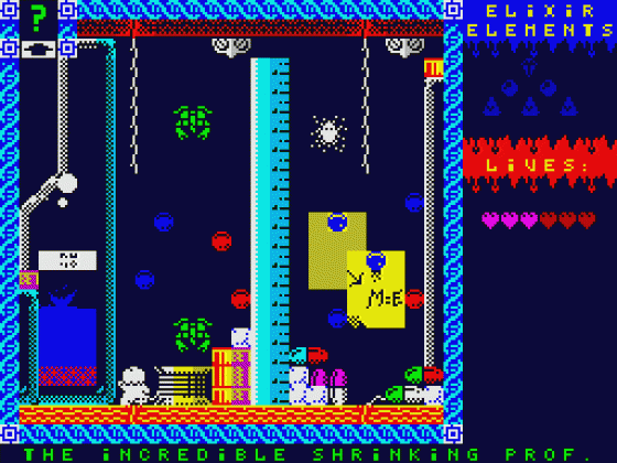 The Incredible Shrinking Professor Screenshot 5 (Spectrum 48K/128K)