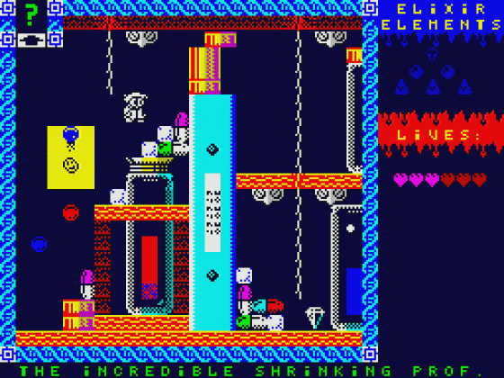 The Incredible Shrinking Professor Screenshot 11 (Spectrum 48K/128K)