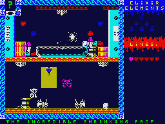 The Incredible Shrinking Professor Screenshot 17 (Spectrum 48K/128K)