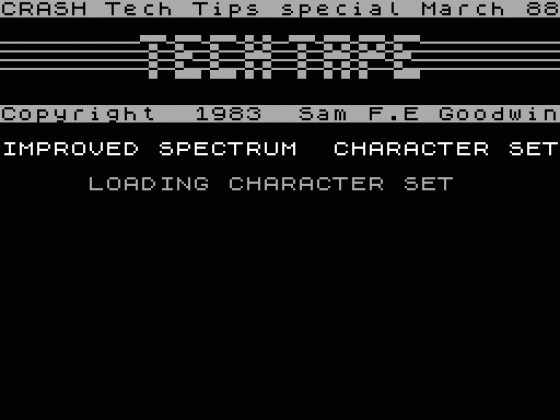 Improved Spectrum Character Set