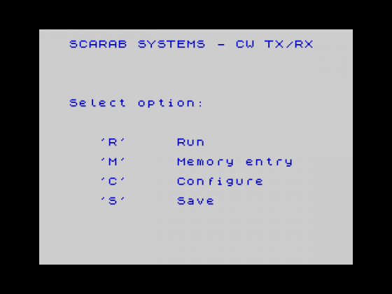 CWTX-RX Screenshot