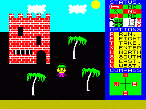 Castle Quest Screenshot 1 (Spectrum 48K)