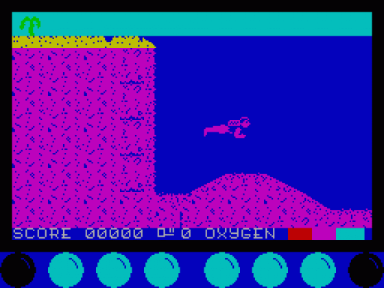 Scuba Kidz Screenshot 1 (Spectrum 48K/128K/+2)