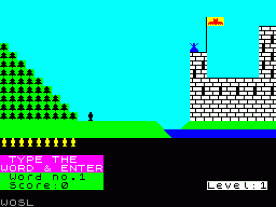 Castle Spellerous Screenshot 1 (Spectrum 48K)