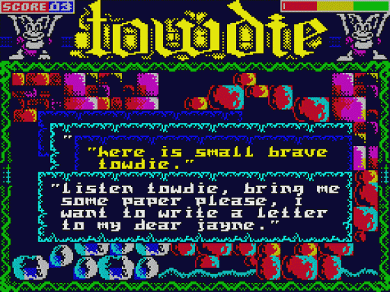 Towdie Screenshot 35 (Spectrum 48K/128K/+2/+3)