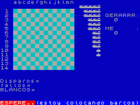 Ataque a la Flota Screenshot 1 (Spectrum 48K)