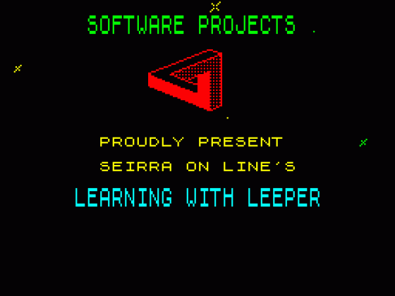 Learning with Leeper Screenshot 8 (Spectrum 48K)