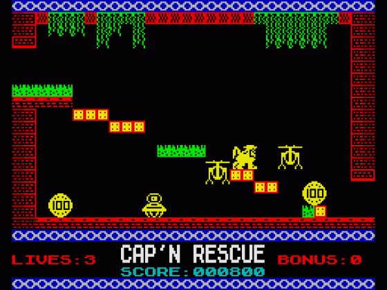 Cap'n Rescue Screenshot 5 (Spectrum 48K/128K/+2)