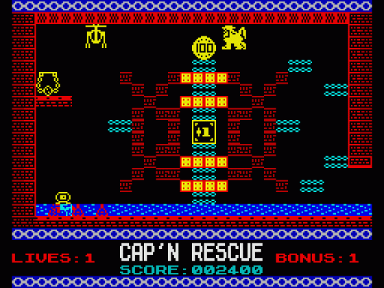 Cap'n Rescue Screenshot 14 (Spectrum 48K/128K/+2)